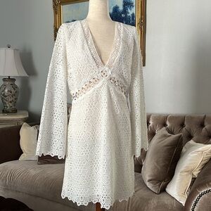 ba&sh Galia White Lace Dress